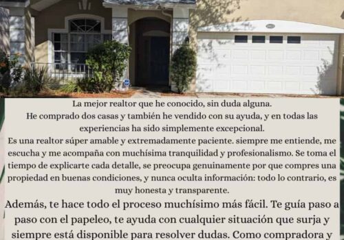 FELICIDADES-CONGRATULATIONS ON THE PURCHASE OF ANOTHER HOME!